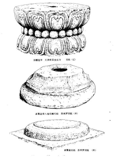 中国古建筑构建 柱础 ​