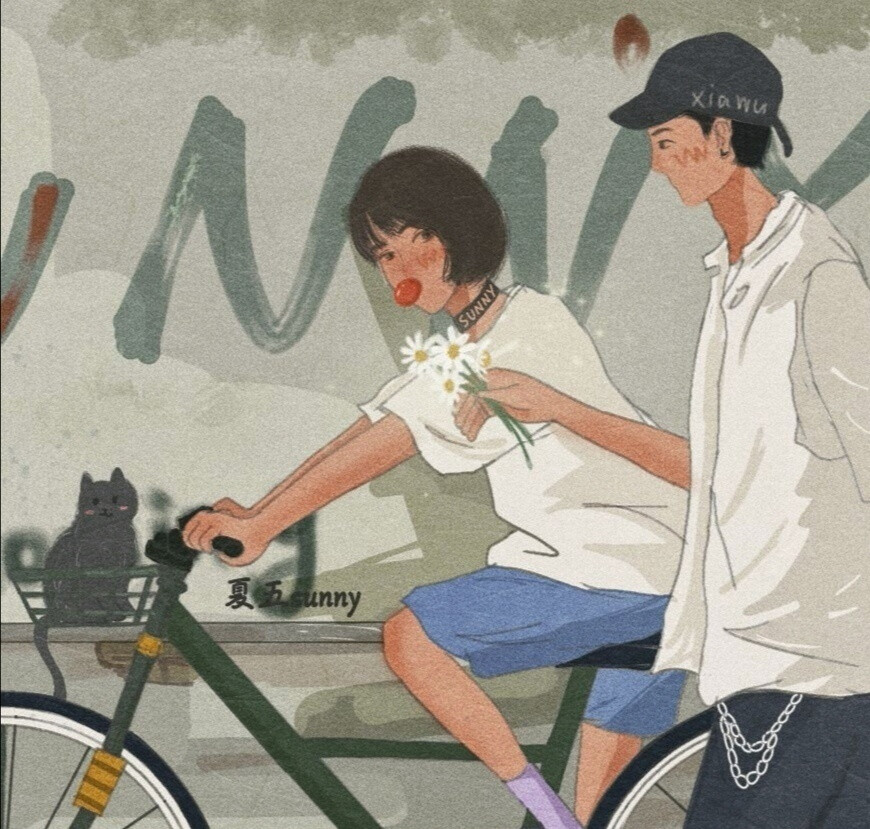 情侣头像
画师：夏五sunny ​