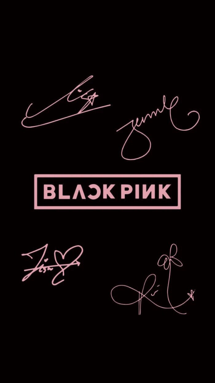 blackpink的文字图