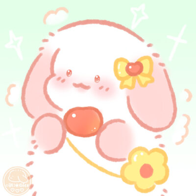 原创 微博：骐冰Qice
懒懒兔 少女心动图 可爱表情包