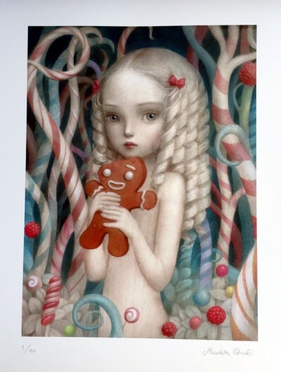 Nicoletta Ceccoli，意大利圣马力诺女插画师，从1995年起已绘制超过30本儿童读物的插画，她的作品充满幻想、魔术、奇怪的生物和有如娃娃般的人物。