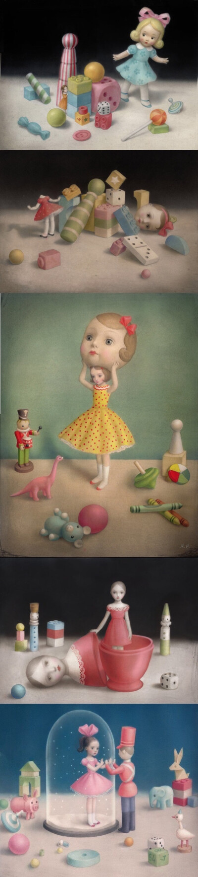 Nicoletta Ceccoli，意大利圣马力诺女插画师，从1995年起已绘制超过30本儿童读物的插画，她的作品充满幻想、魔术、奇怪的生物和有如娃娃般的人物。