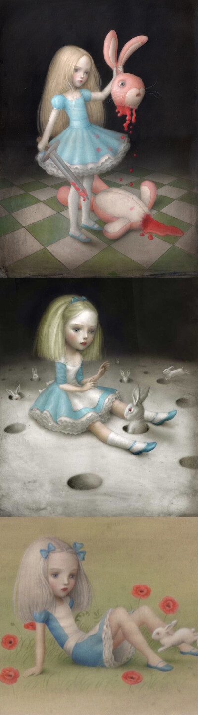 Nicoletta Ceccoli，意大利圣马力诺女插画师，从1995年起已绘制超过30本儿童读物的插画，她的作品充满幻想、魔术、奇怪的生物和有如娃娃般的人物。