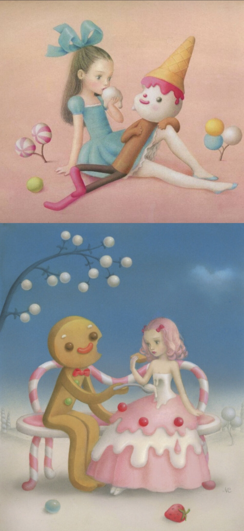 Nicoletta Ceccoli，意大利圣马力诺女插画师，从1995年起已绘制超过30本儿童读物的插画，她的作品充满幻想、魔术、奇怪的生物和有如娃娃般的人物。