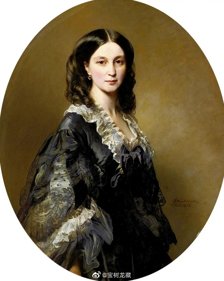 温德尔哈尔特(franz xaver winterhalter,1805-1873),德国宫廷画师 ,专门绘制欧洲的王室形象:奥地利,德意志,俄罗斯,法国,英国,甚至亚洲的皇帝国王和王后们,都请他做画