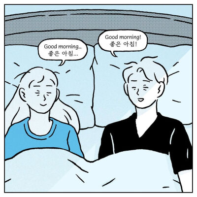 ins: yulri_kr
情侣之间生活故事插画
