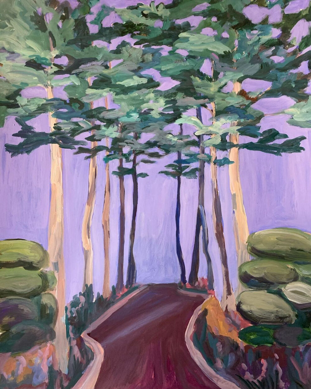 ins: savethemint
风景手绘插画，大自然
