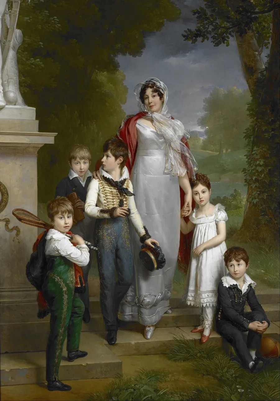 Lannes, Duchesse de Montebello, with her Children
作者:Baron François Gérard
尺寸:w183 x h260 cm (without frame)
创作时间:1814