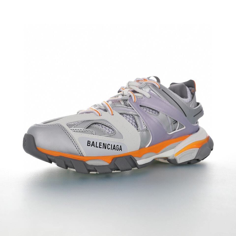 巴黎世家BALENCIAGA Track Trainers"Silver/Purple/Gray/Orange"3.0 银灰紫米白橘
