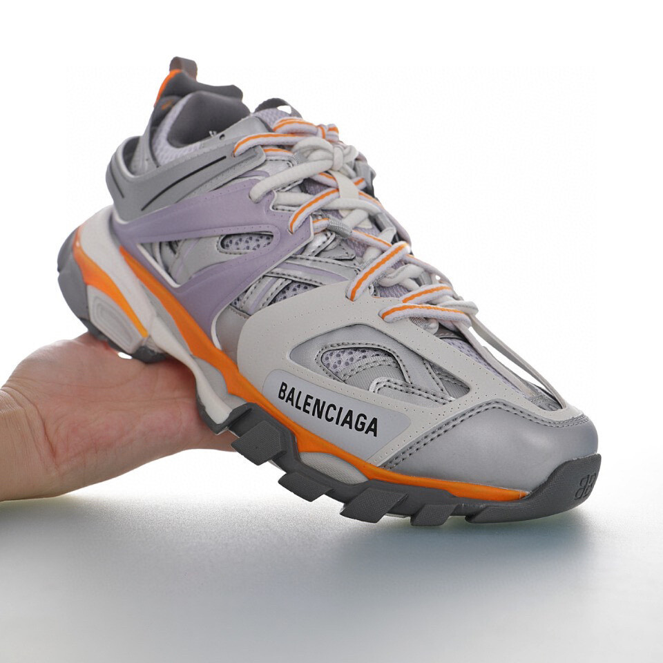 巴黎世家BALENCIAGA Track Trainers"Silver/Purple/Gray/Orange"3.0 银灰紫米白橘
