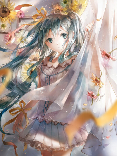 初音未来 绘师:御崎悠(p id=8872168) 本作品id=82838184