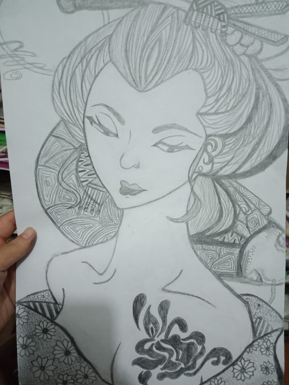 彩色线描画♚