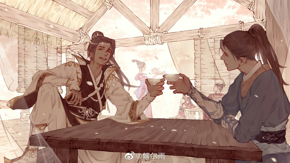 古风 画师见水印