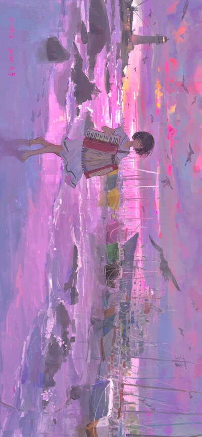 动漫场景插画壁纸 