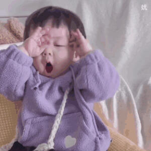 超级可爱的真人表情包