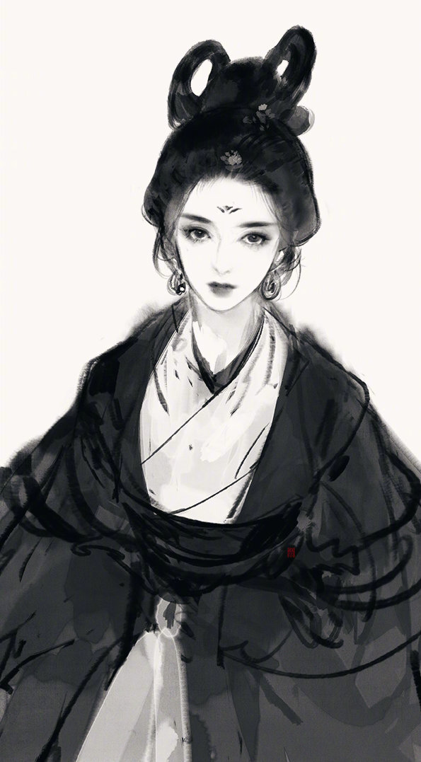 ［古风美人速涂］画师 ：伊吹鸡腿子