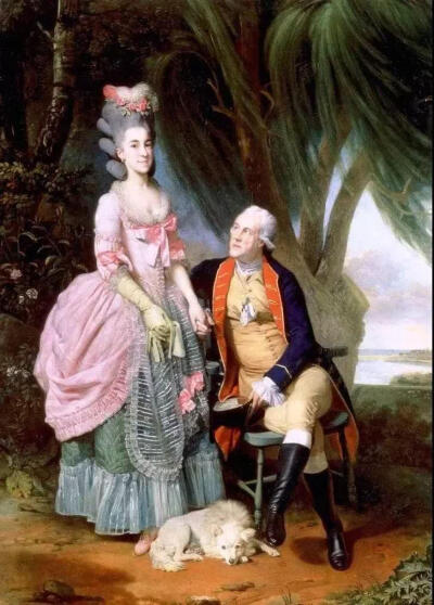 国家肖像馆，英国
《约翰·威尔克斯和他的女儿波利》（英文：John Wilkes and His Daughter Polly） 是德国艺术家『Johann Zoffany』 于1779年 所作。