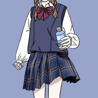 日常jk少女手绘头像
画师：画jk的脑虎