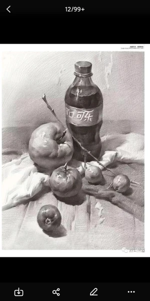 静物素描- 堆糖