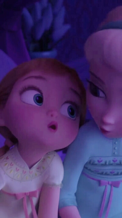 《FrozenⅡ》幼时Anna&Elsa 壁纸