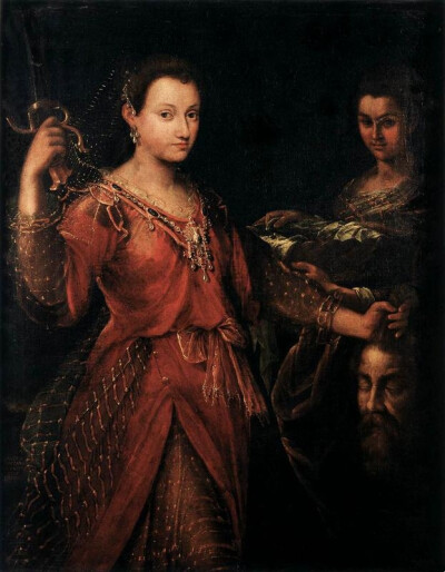 《朱迪斯斩首赫洛弗尼斯》（英文：Judith with the Head of Holofernes） 是意大利艺术家『Lavinia Fontana』 于1600年 所作。 