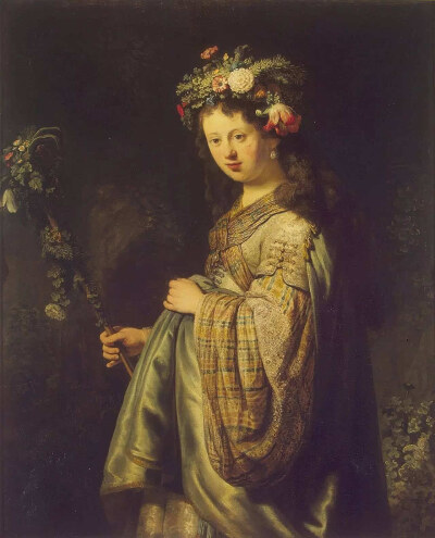 Rembrandt Harmensz. van Rijn (Flora (Portrait of Saskia as Flora)) Art Poster Print
作者:伦勃朗