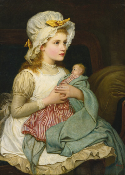 Kate Perugini -a young girl with her doll