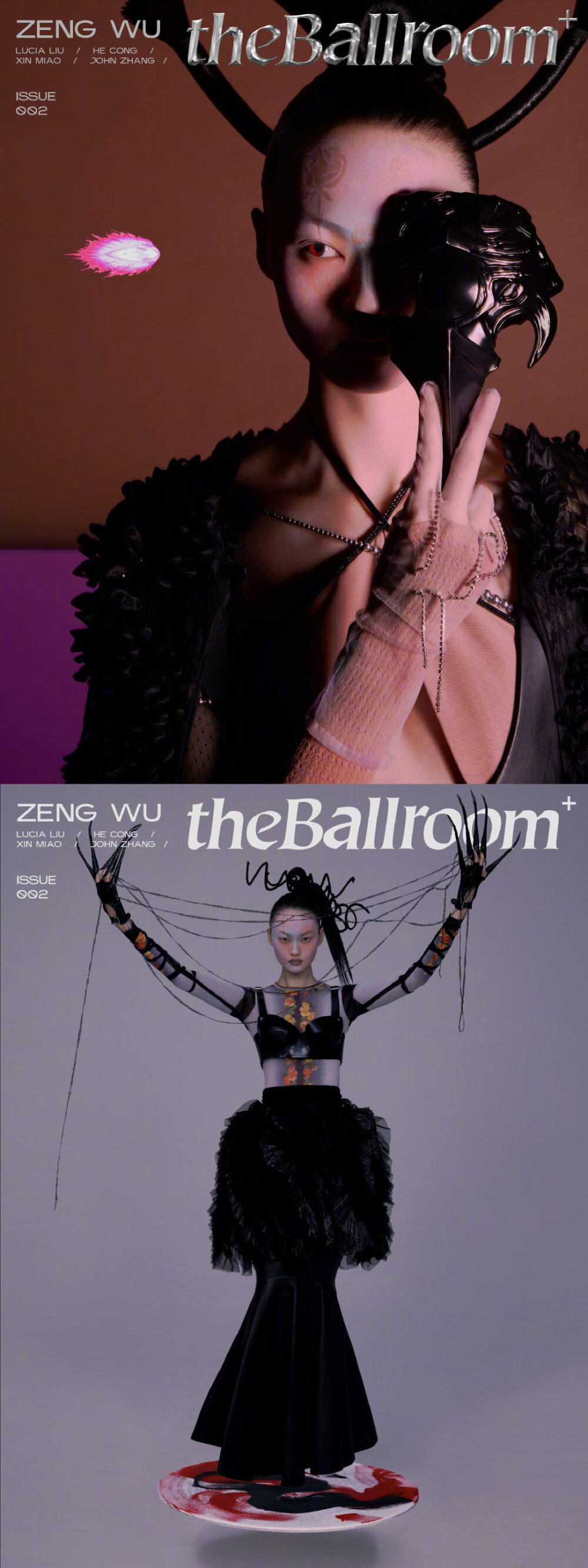 theBallroom+ 002 东方武者，超模贺聪完美演绎。
摄影: 曾无_
形象: LuciaLiustylist ​​​
