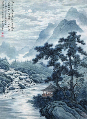 陶冷月 山水画