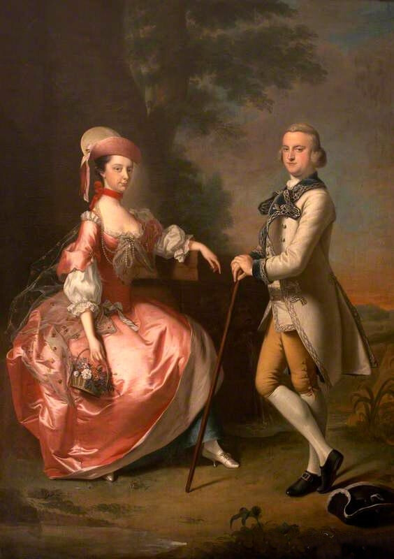 《约翰·波尔爵士，伊丽莎白·米尔，波尔女士》（英文：Sir John Pole, 5th Bt, and Elizabeth Mill, Lady Pole） 是英国艺术家『Thomas Hudson』 于1755年 所作。 