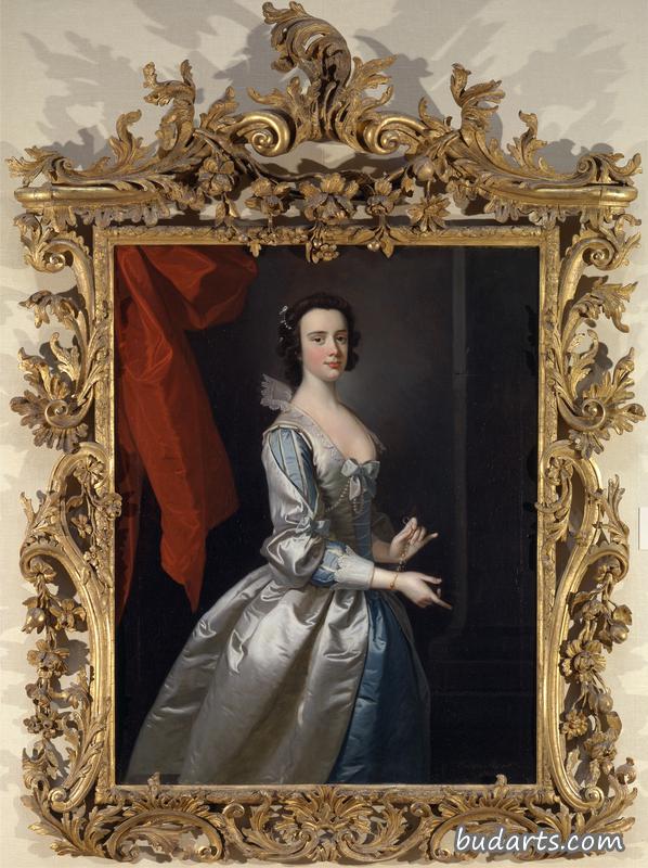 《一位女士的肖像，可能是伊丽莎白·艾斯拉比》（英文：Portrait of a Lady, probably Elizabeth Aislabie） 是英国艺术家『Thomas Hudson』 于约1749年 所作