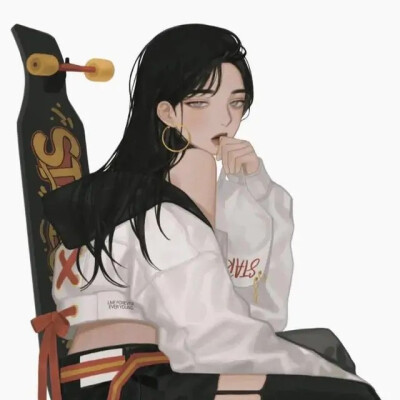 酷酷女生头像