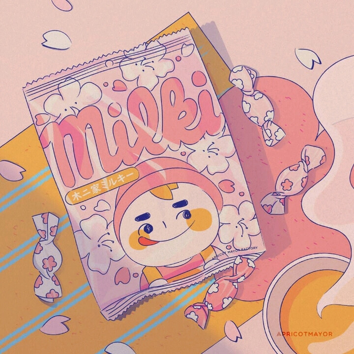 插画 ins：apricotmayor