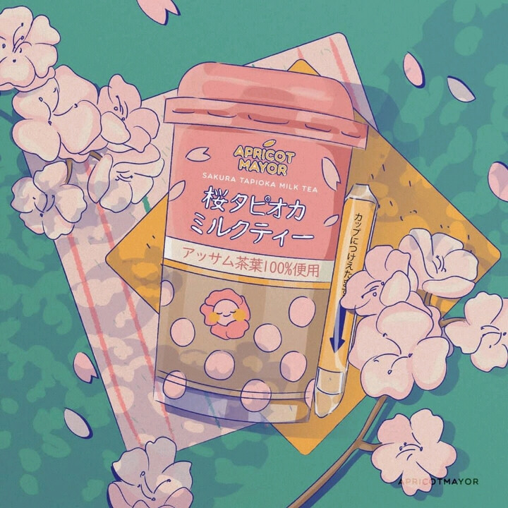 插画 ins：apricotmayor