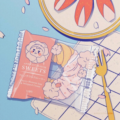 插画 ins：apricotmayor