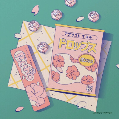 插画 ins：apricotmayor