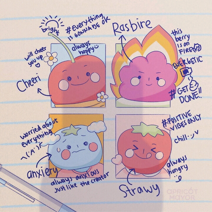 插画 ins：apricotmayor