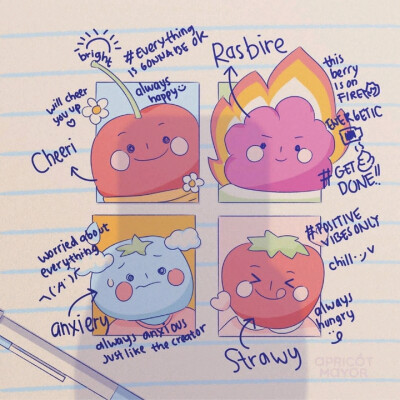 插画 ins：apricotmayor