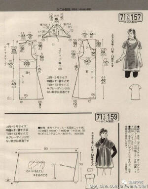 缝纫图纸纸样手作连衣裙教程儿童成人