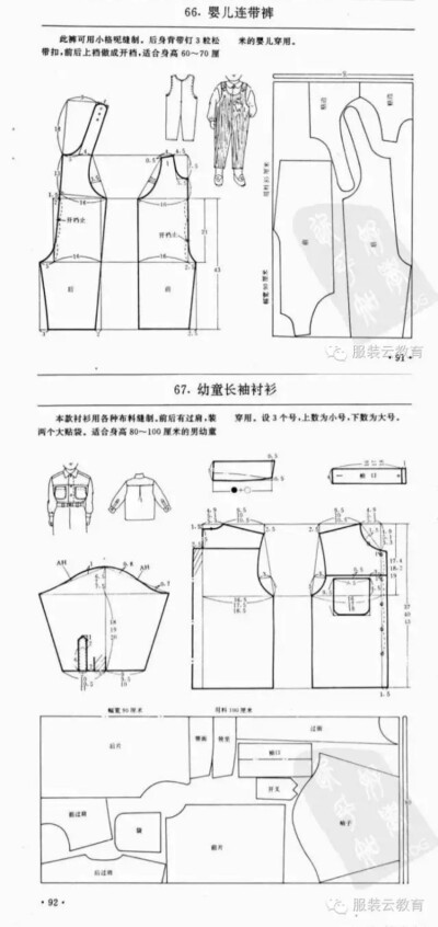 缝纫图纸纸样手作连衣裙教程儿童公主裙