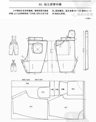 缝纫图纸纸样手作连衣裙教程儿童成人