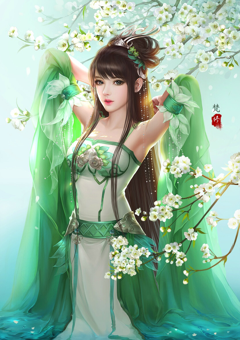 《古风美人》画师:梵修