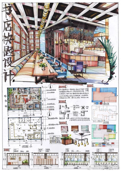 快题设计 小小搬运工 马克笔 绘画