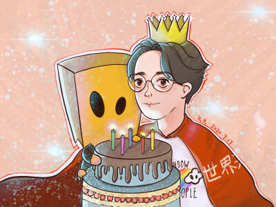 那便预祝我的歌王殿下
此生无忧歌途坦荡
生日快乐（小d也给你画上啦）
薛之谦手绘卡通生日应援头像@薛之谦
拿图请留言 ​​​