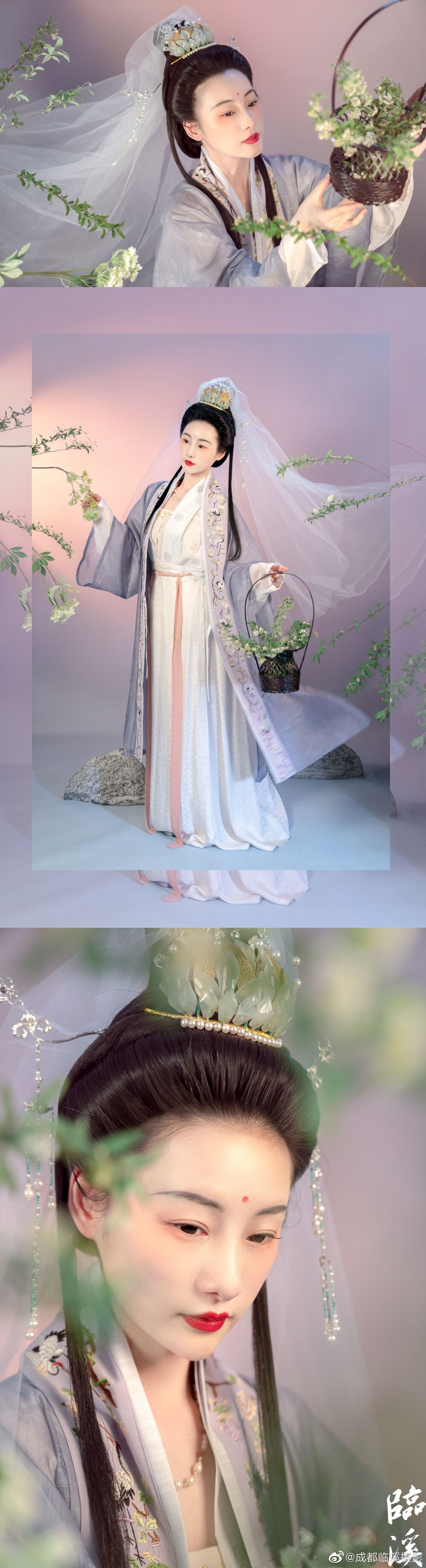 #临溪摄影师作品#
幽人寻药径，
来自晓云边。
衣湿术花雨，
语成松岭烟。
出镜@-芝月-
拍摄@逮逮猫儿
妆造@zou霁霁 ​