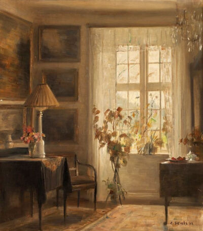 透进窗户的光
Carl Vilhelm Holsøe ​​​