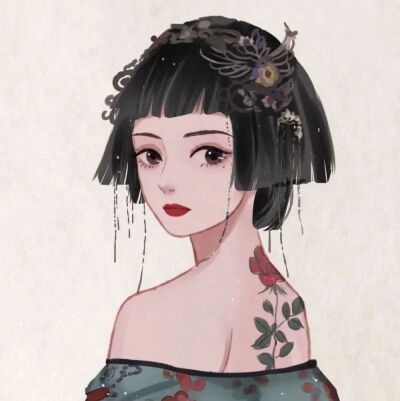 动漫古风女头