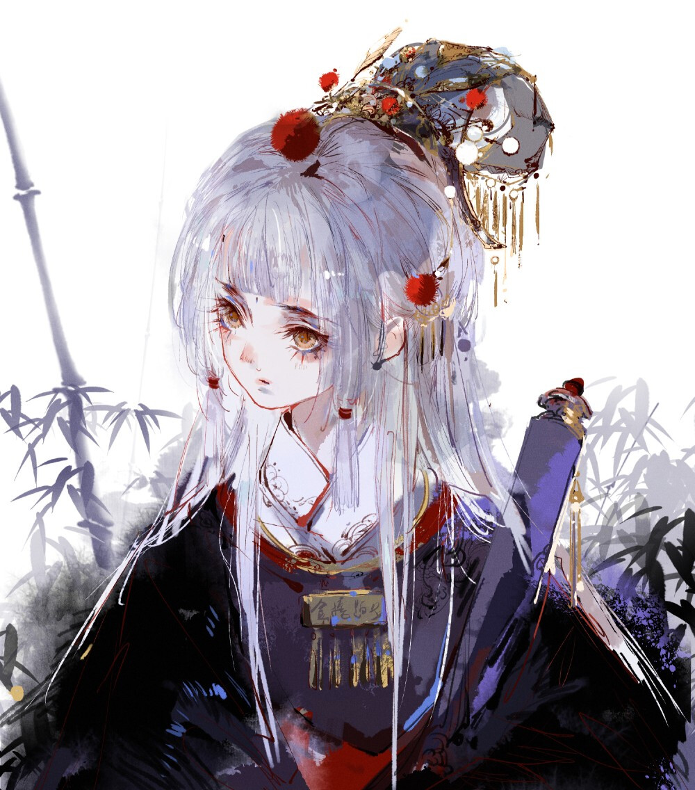 古风 动漫 女头 （画师 一天然呆）