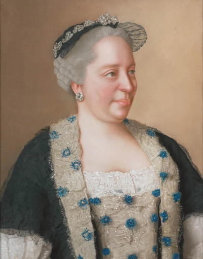 画家 Jean-Étienne Liotard (1702–1789)
Maria Theresia van Oostenrijk (1717-80), aartshertogin van Oostenrijk, koningin van Hongarije en Bohemen, Rooms-Duits keizerin