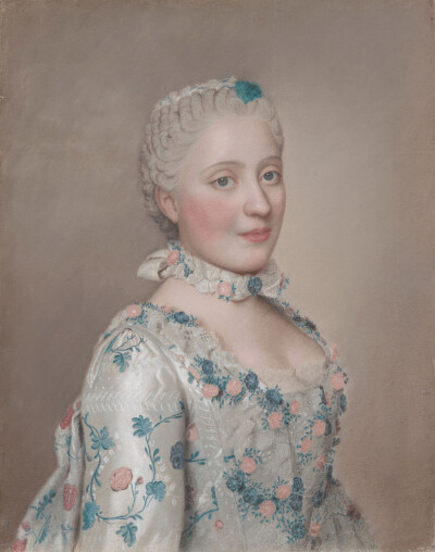  Jean-Étienne Liotard (1702–1789)
Portrait of Marie-Josèphe of Saxony, Dauphine of France (1731–1767).